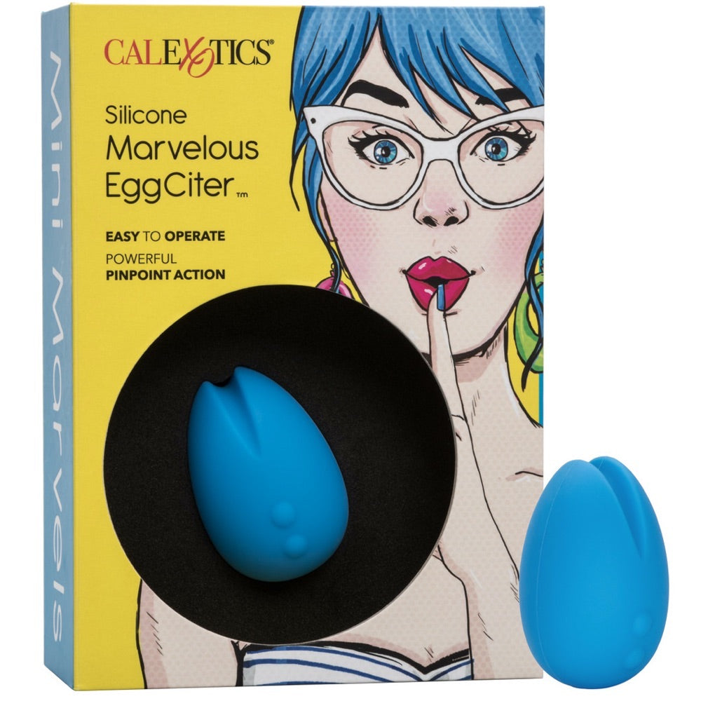 CalExotics Mini Marvels Silicone Marvelous Eggciter Rechargeable Vibrator - Extreme Toyz Singapore - https://extremetoyz.com.sg - Sex Toys and Lingerie Online Store