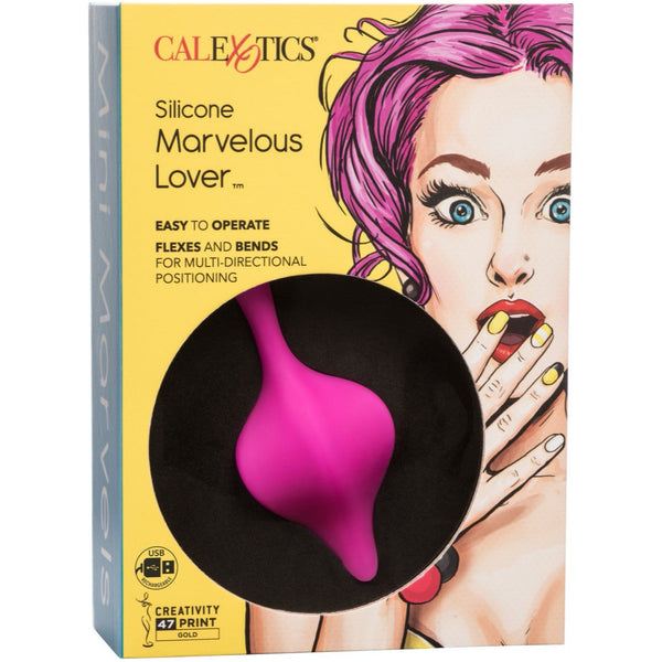 CalExotics Mini Marvels Silicone Marvelous Lover Rechargeable Contoured Vibrator - Extreme Toyz Singapore - https://extremetoyz.com.sg - Sex Toys and Lingerie Online Store