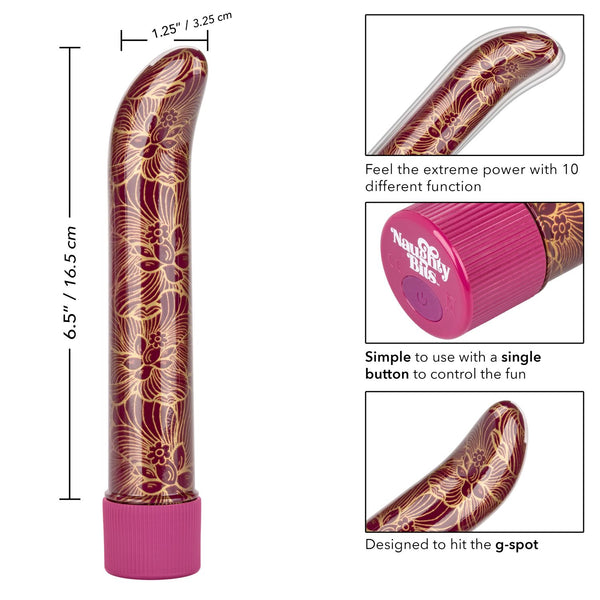 CalExotics Naughty Bits Oh My G-Spot G-Spot Vibrator - Extreme Toyz Singapore - https://extremetoyz.com.sg - Sex Toys and Lingerie Online Store