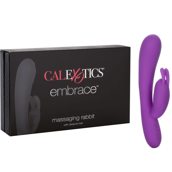 CalExotics Embrace Massaging G-Rabbit Rechargeable Vibrator - Extreme Toyz Singapore - https://extremetoyz.com.sg - Sex Toys and Lingerie Online Store