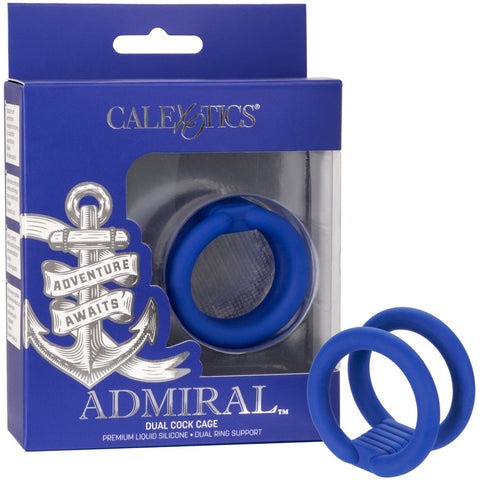 CalExotics Admiral Dual Cock Cage - Extreme Toyz Singapore - https://extremetoyz.com.sg - Sex Toys and Lingerie Online Store - Bondage Gear / Vibrators / Electrosex Toys / Wireless Remote Control Vibes / Sexy Lingerie and Role Play / BDSM / Dungeon Furnitures / Dildos and Strap Ons  / Anal and Prostate Massagers / Anal Douche and Cleaning Aide / Delay Sprays and Gels / Lubricants and more...