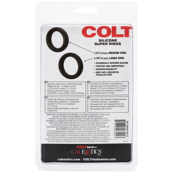 CalExotics COLT Silicone Super Rings -    Extreme Toyz Singapore - https://extremetoyz.com.sg - Sex Toys and Lingerie Online Store