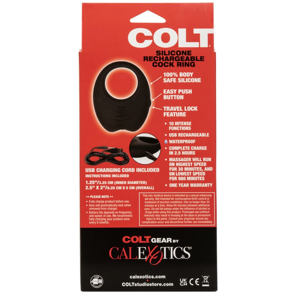 CalExotics COLT Silicone Rechargeable Cock Ring - Extreme Toyz Singapore - https://extremetoyz.com.sg - Sex Toys and Lingerie Online Store