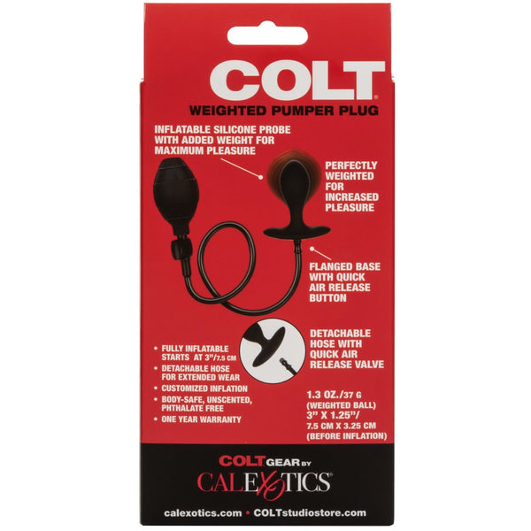 CalExotics COLT Weighted Pumper Plug - Extreme Toyz Singapore - https://extremetoyz.com.sg - Sex Toys and Lingerie Online Store