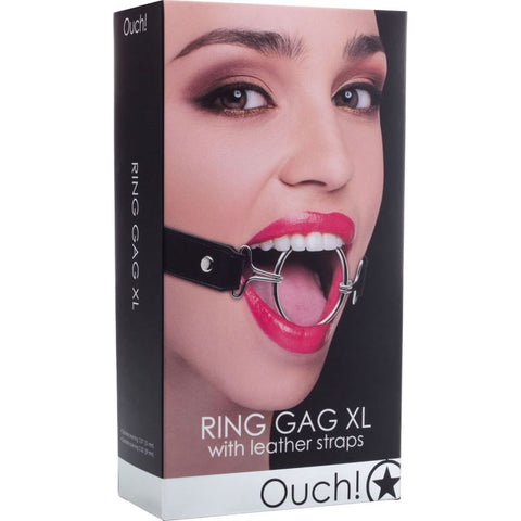 Shots America Ouch! Ring Gag XL - Extreme Toyz Singapore - https://extremetoyz.com.sg - Sex Toys and Lingerie Online Store