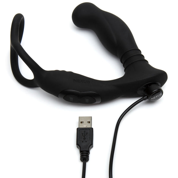 Nexus SIMUL8 Vibrating Double Cock Ring & Prostate Stimulator - Extreme Toyz Singapore - https://extremetoyz.com.sg - Sex Toys and Lingerie Online Store