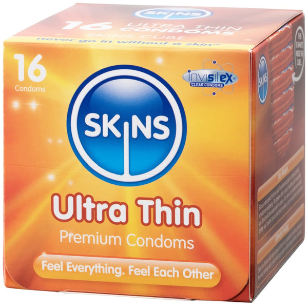 Skins Ultra Thin Condoms - 16 Pack - Extreme Toyz Singapore - https://extremetoyz.com.sg - Sex Toys and Lingerie Online Store