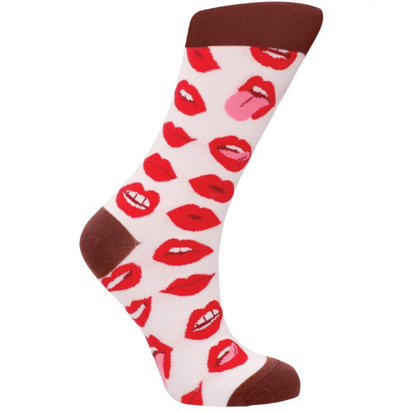 Shots America Sexy Socks Lip Love (2 Sizes Available) - Extreme Toyz Singapore - https://extremetoyz.com.sg - Sex Toys and Lingerie Online Store