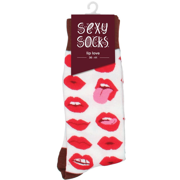 Shots America Sexy Socks Lip Love (2 Sizes Available) - Extreme Toyz Singapore - https://extremetoyz.com.sg - Sex Toys and Lingerie Online Store