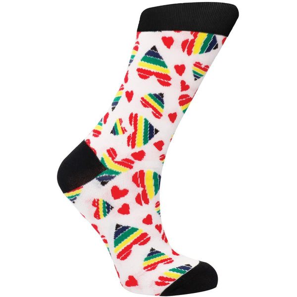 Shots America Sexy Socks Happy Hearts (2 Sizes Available) - Extreme Toyz Singapore - https://extremetoyz.com.sg - Sex Toys and Lingerie Online Store