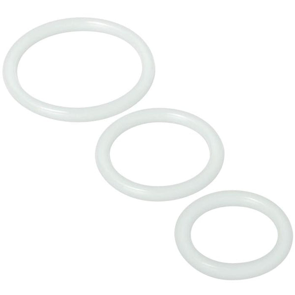 Silicone Cock Rings Set - Clear