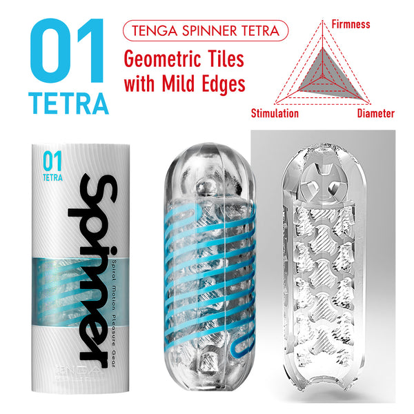 TENGA SPINNER 01 TETRA - Extreme Toyz Singapore - https://extremetoyz.com.sg - Sex Toys and Lingerie Online Store