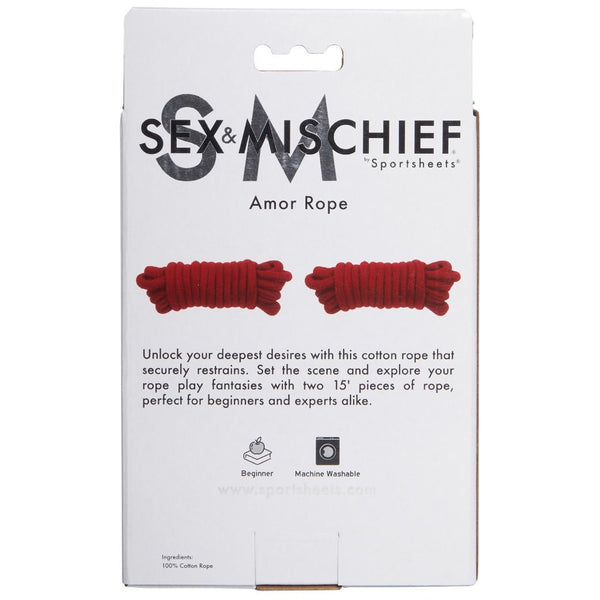 Sportsheets Sex And Mischief Amor Rope - Extreme Toyz Singapore - https://extremetoyz.com.sg - Sex Toys and Lingerie Online Store