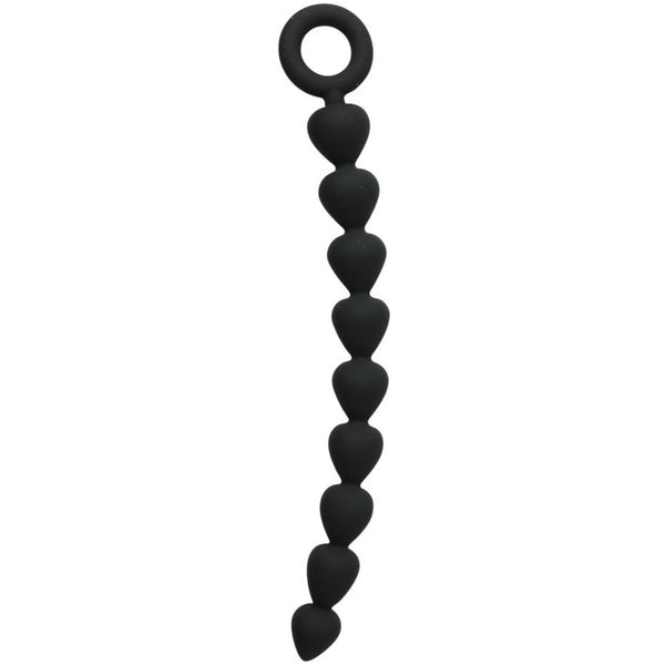Sportsheets Sex & Mischief Black Silicone Anal Beads - Extreme Toyz Singapore - https://extremetoyz.com.sg - Sex Toys and Lingerie Online Store