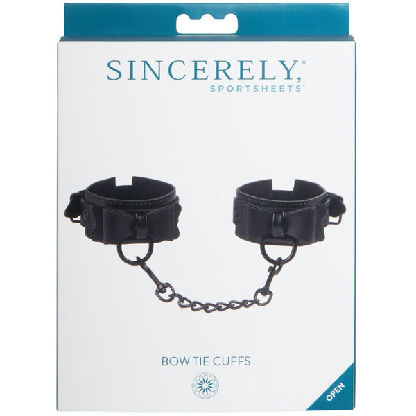 Sportsheets Sincerely Bow Tie Cuffs - Extreme Toyz Singapore - https://extremetoyz.com.sg - Sex Toys and Lingerie Online Store