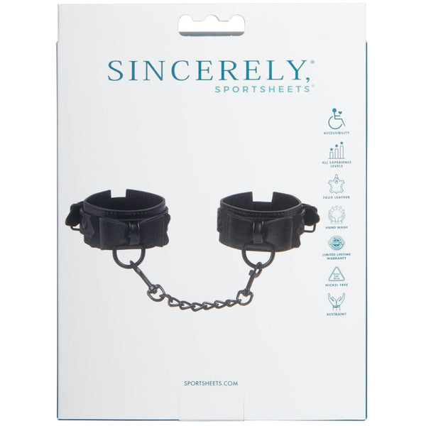 Sportsheets Sincerely Bow Tie Cuffs - Extreme Toyz Singapore - https://extremetoyz.com.sg - Sex Toys and Lingerie Online Store