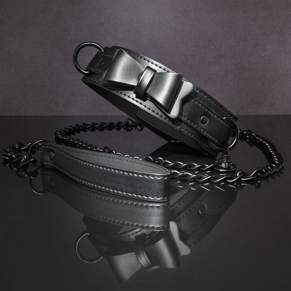Sportsheets Sincerely Bow Tie Collar & Leash - Extreme Toyz Singapore - https://extremetoyz.com.sg - Sex Toys and Lingerie Online Store