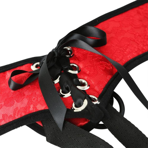 Sportsheets Lace Corsette Strap On - Extreme Toyz Singapore - https://extremetoyz.com.sg - Sex Toys and Lingerie Online Store