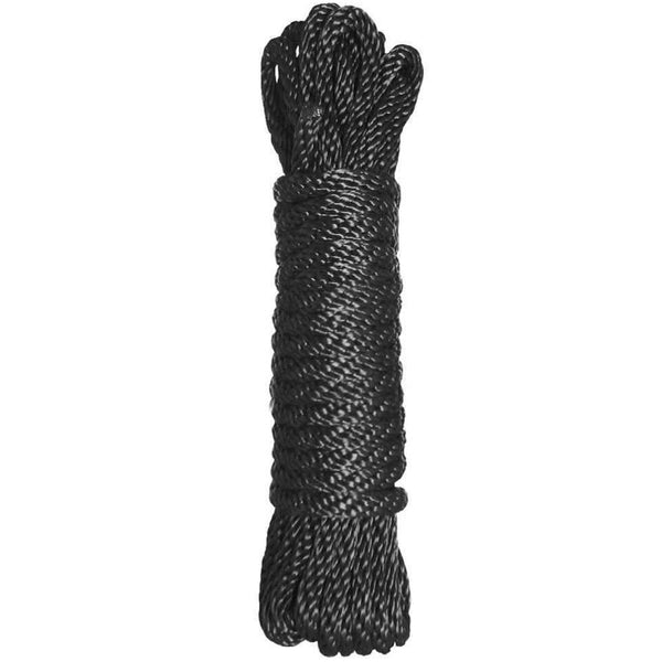 Premium Black Nylon Bondage Rope- 10 Feet