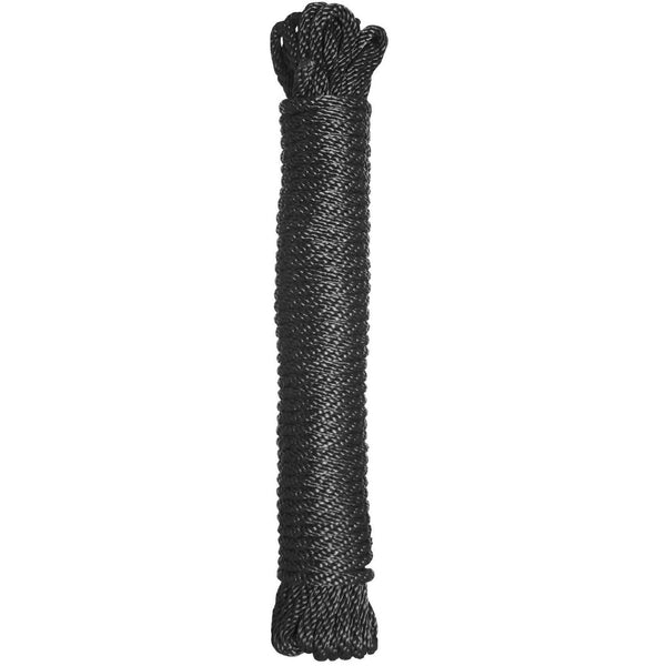 Premium Black Nylon Bondage Rope- 50 Feet