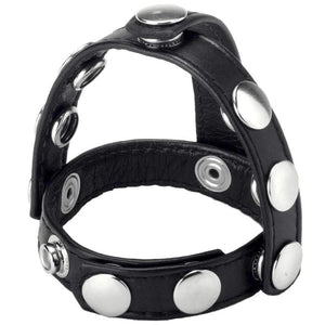 Strict Leather Leather Snap-On Cock and Ball Harness Extreme Toyz Singapore