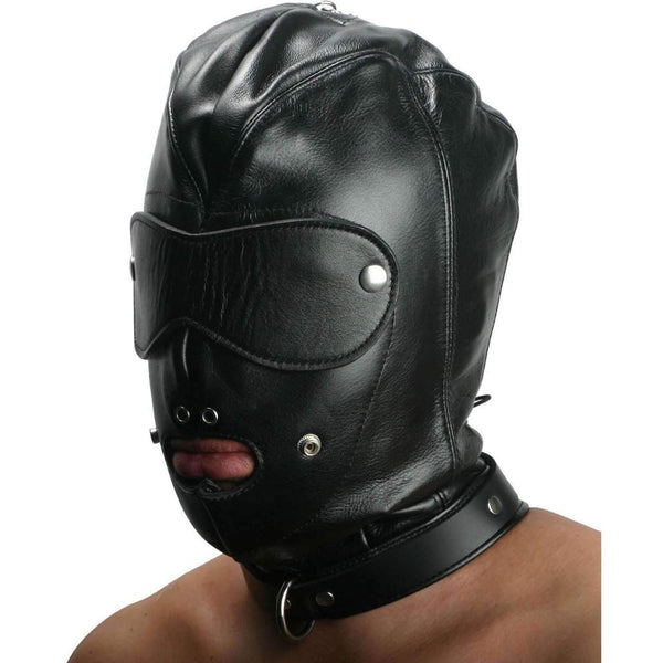 STRICT LEATHER Premium Locking Slave Leather Hood (2 Sizes Available) - Extreme Toyz Singapore - https://extremetoyz.com.sg - Sex Toys and Lingerie Online Store - Bondage Gear / Vibrators / Electrosex Toys / Wireless Remote Control Vibes / Sexy Lingerie and Role Play / BDSM / Dungeon Furnitures / Dildos and Strap Ons  / Anal and Prostate Massagers / Anal Douche and Cleaning Aide / Delay Sprays and Gels / Lubricants and more...