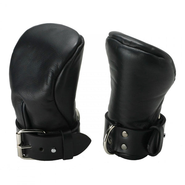 Strict Leather Deluxe Padded Fist Mitts (Genuine Leather) - Extreme Toyz Singapore - https://extremetoyz.com.sg - Sex Toys and Lingerie Online Store