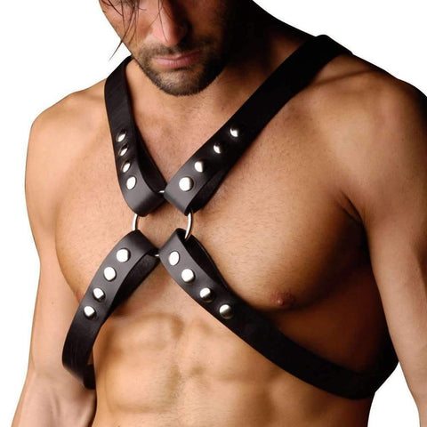 Strict Leather 4 Strap Chest Harness