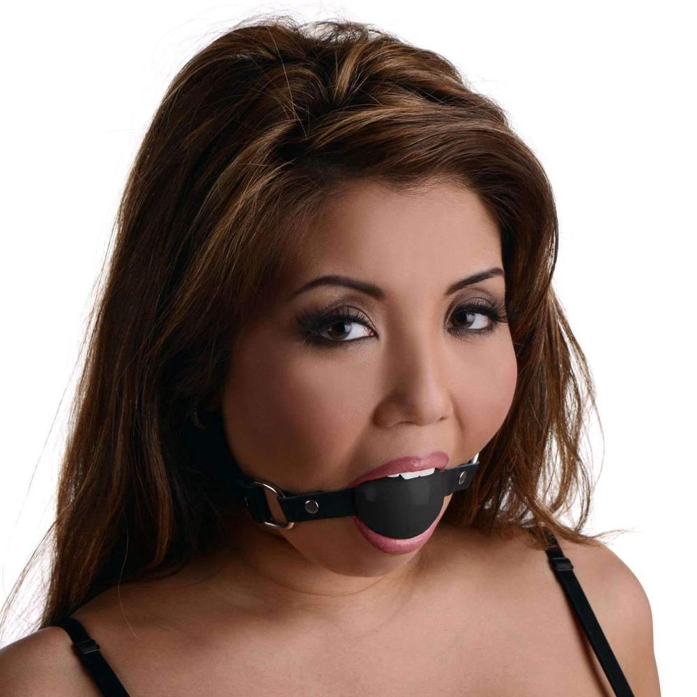 STRICT LEATHER Leather Silicone Ball Gag (2 Colours Available) - Extreme Toyz Singapore - https://extremetoyz.com.sg - Sex Toys and Lingerie Online Store - Bondage Gear / Vibrators / Electrosex Toys / Wireless Remote Control Vibes / Sexy Lingerie and Role Play / BDSM / Dungeon Furnitures / Dildos and Strap Ons  / Anal and Prostate Massagers / Anal Douche and Cleaning Aide / Delay Sprays and Gels / Lubricants and more...