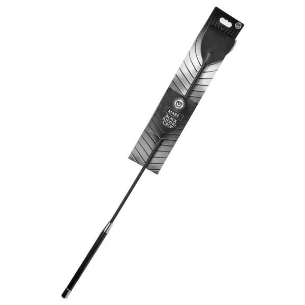 Master Series Mare Black Leather Riding Crop - Extreme Toyz Singapore - https://extremetoyz.com.sg - Sex Toys and Lingerie Online Store - Bondage Gear / Vibrators / Electrosex Toys / Wireless Remote Control Vibes / Sexy Lingerie and Role Play / BDSM / Dungeon Furnitures / Dildos and Strap Ons  / Anal and Prostate Massagers / Anal Douche and Cleaning Aide / Delay Sprays and Gels / Lubricants and more...