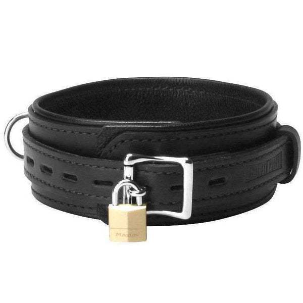 STRICT LEATHER Leather Premium Locking Collar - Extreme Toyz Singapore - https://extremetoyz.com.sg - Sex Toys and Lingerie Online Store - Bondage Gear / Vibrators / Electrosex Toys / Wireless Remote Control Vibes / Sexy Lingerie and Role Play / BDSM / Dungeon Furnitures / Dildos and Strap Ons  / Anal and Prostate Massagers / Anal Douche and Cleaning Aide / Delay Sprays and Gels / Lubricants and more...