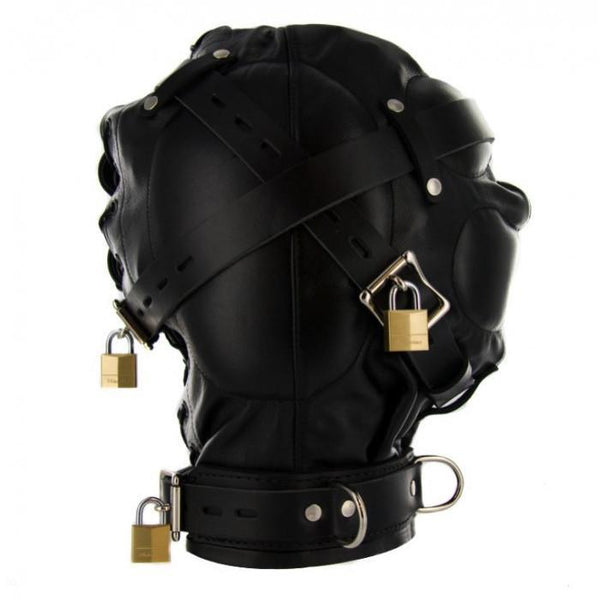 STRICT LEATHER Leather Sensory Deprivation Hood (2 Sizes Available) - Extreme Toyz Singapore - https://extremetoyz.com.sg - Sex Toys and Lingerie Online Store - Bondage Gear / Vibrators / Electrosex Toys / Wireless Remote Control Vibes / Sexy Lingerie and Role Play / BDSM / Dungeon Furnitures / Dildos and Strap Ons  / Anal and Prostate Massagers / Anal Douche and Cleaning Aide / Delay Sprays and Gels / Lubricants and more...