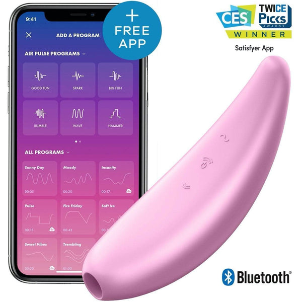 Satisfyer Curvy 3+ App Enabled Clitoral Vibrator - Extreme Toyz Singapore - https://extremetoyz.com.sg - Sex Toys and Lingerie Online Store