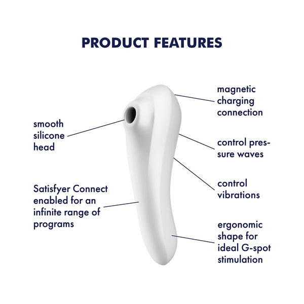 Satisfyer Dual Pleasure App Enabled Clitoral Vibrator - Extreme Toyz Singapore - https://extremetoyz.com.sg - Sex Toys and Lingerie Online Store