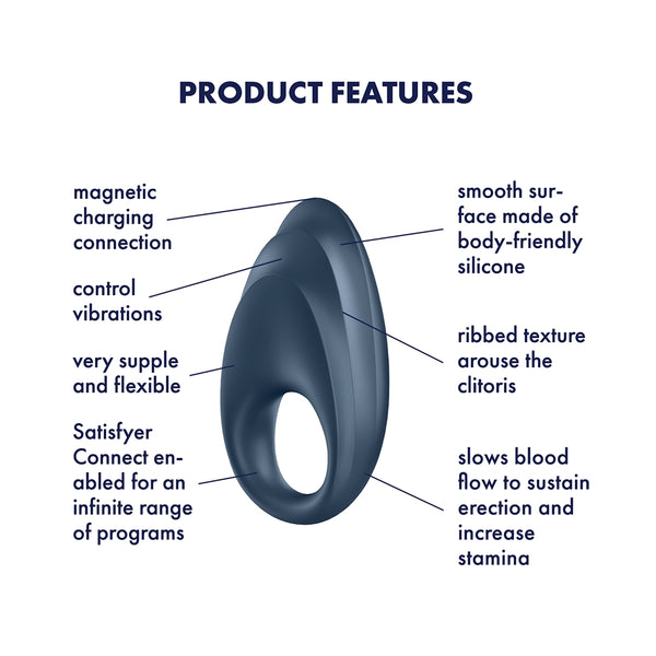 Satisfyer Powerful One App Enabled Cock Ring - Extreme Toyz Singapore - https://extremetoyz.com.sg - Sex Toys and Lingerie Online Store