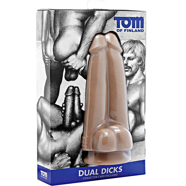 Tom of Finland Dual Dicks - Extreme Toyz Singapore - https://extremetoyz.com.sg - Sex Toys and Lingerie Online Store - Bondage Gear / Vibrators / Electrosex Toys / Wireless Remote Control Vibes / Sexy Lingerie and Role Play / BDSM / Dungeon Furnitures / Dildos and Strap Ons  / Anal and Prostate Massagers / Anal Douche and Cleaning Aide / Delay Sprays and Gels / Lubricants and more...