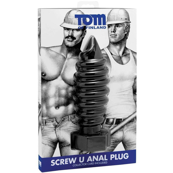 Tom of Finland Screw U Anal Plug - Extreme Toyz Singapore - https://extremetoyz.com.sg - Sex Toys and Lingerie Online Store - Bondage Gear / Vibrators / Electrosex Toys / Wireless Remote Control Vibes / Sexy Lingerie and Role Play / BDSM / Dungeon Furnitures / Dildos and Strap Ons  / Anal and Prostate Massagers / Anal Douche and Cleaning Aide / Delay Sprays and Gels / Lubricants and more...