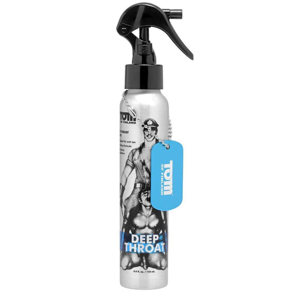 Tom of Finland Deep Throat Spray 4 oz. - Extreme Toyz Singapore - https://extremetoyz.com.sg - Sex Toys and Lingerie Online Store - Bondage Gear / Vibrators / Electrosex Toys / Wireless Remote Control Vibes / Sexy Lingerie and Role Play / BDSM / Dungeon Furnitures / Dildos and Strap Ons  / Anal and Prostate Massagers / Anal Douche and Cleaning Aide / Delay Sprays and Gels / Lubricants and more...