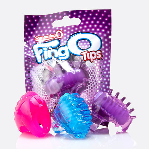 Screaming O FingO Tips Vibrating Finger Vibe (3 Colours Available) - Extreme Toyz Singapore - https://extremetoyz.com.sg - Sex Toys and Lingerie Online Store - Bondage Gear / Vibrators / Electrosex Toys / Wireless Remote Control Vibes / Sexy Lingerie and Role Play / BDSM / Dungeon Furnitures / Dildos and Strap Ons  / Anal and Prostate Massagers / Anal Douche and Cleaning Aide / Delay Sprays and Gels / Lubricants and more...