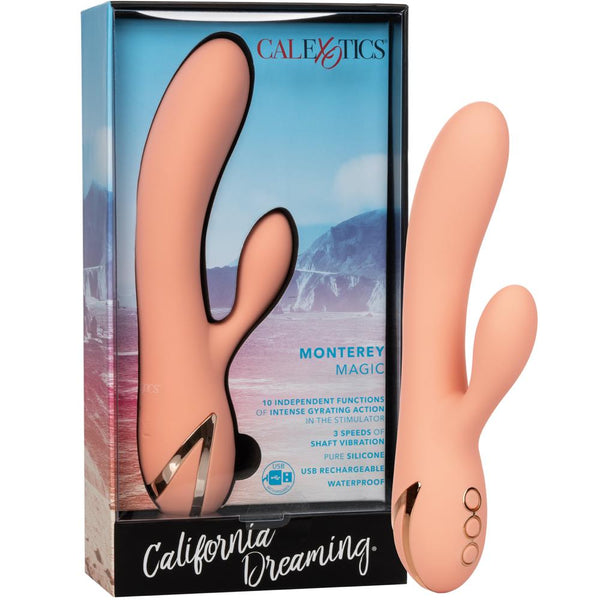 CalExotics California Dreaming Monterey Magic Rechargeable Rabbit Vibrator - Extreme Toyz Singapore - https://extremetoyz.com.sg - Sex Toys and Lingerie Online Store 