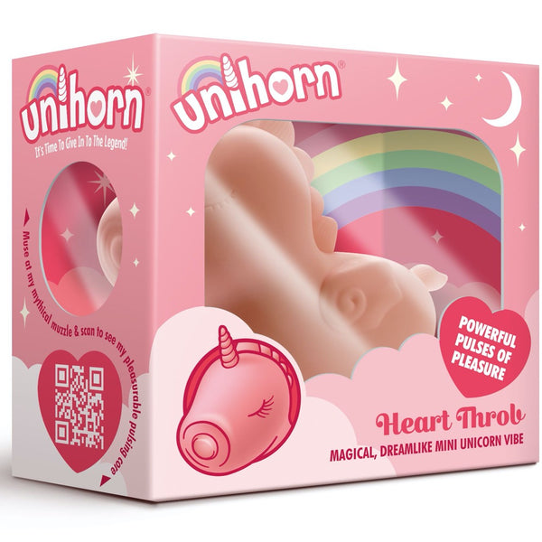 Unihorn Heart Throb Pulsating Rechargeable Vibe - Extreme Toyz Singapore - https://extremetoyz.com.sg - Sex Toys and Lingerie Online Store