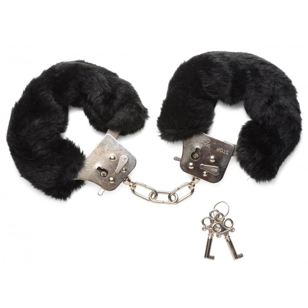 Frisky Fur Handcuffs (2 Colours Available) - Extreme Toyz Singapore - https://extremetoyz.com.sg - Sex Toys and Lingerie Online Store