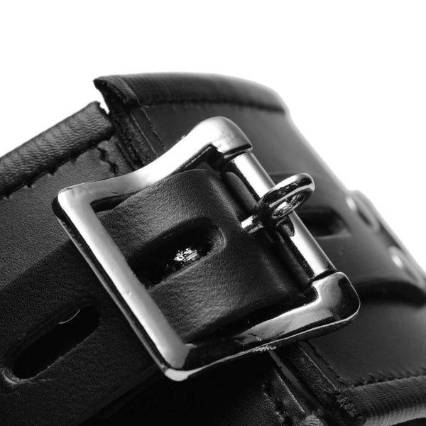 Padded Leather Locking Posture Collar