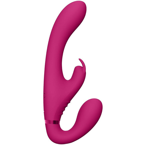 Shots America VIVE Suki Vibrating Strapless Strap-on Rechargeable Rabbit - Extreme Toyz Singapore - https://extremetoyz.com.sg - Sex Toys and Lingerie Online Store