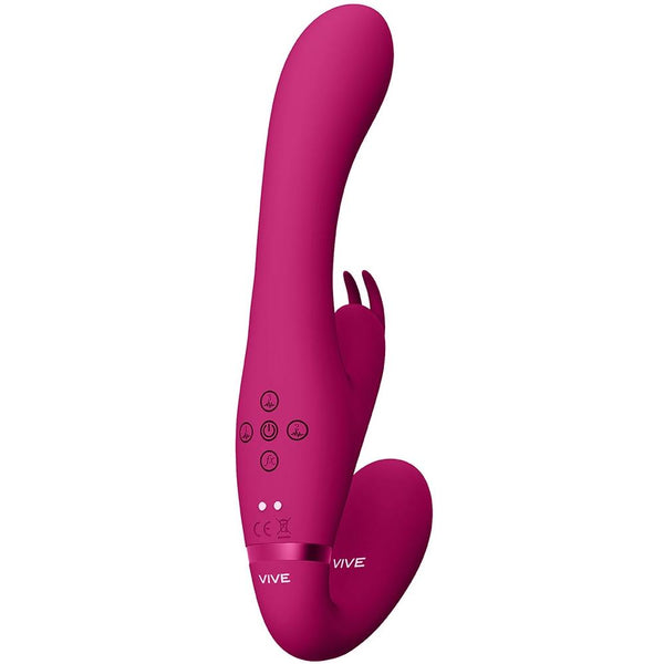 Shots America VIVE Suki Vibrating Strapless Strap-on Rechargeable Rabbit - Extreme Toyz Singapore - https://extremetoyz.com.sg - Sex Toys and Lingerie Online Store