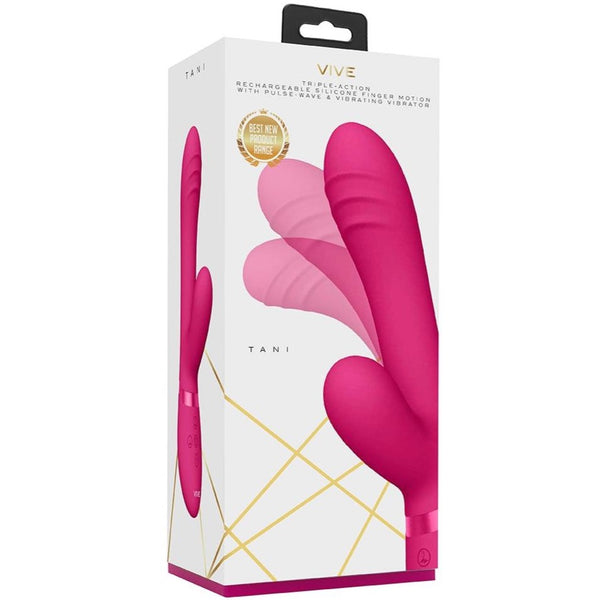 Shots America VIVE Tani Finger Motion with Pulse-Wave Rechargeable Rabbit Vibrator - Extreme Toyz Singapore - https://extremetoyz.com.sg - Sex Toys and Lingerie Online Store