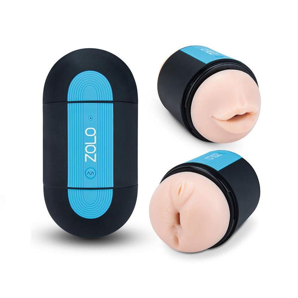 ZOLO Pleasure Pill Vibrating Silicone Rechargeable Masturbator - Mouth And Anal - Extreme Toyz Singapore - https://extremetoyz.com.sg - Sex Toys and Lingerie Online Store