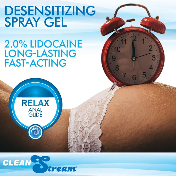 CleanStream Relax Desensitizing Anal Lube with Injector Kit 4 oz. (118ml) - Extreme Toyz Singapore - https://extremetoyz.com.sg - Sex Toys and Lingerie Online Store