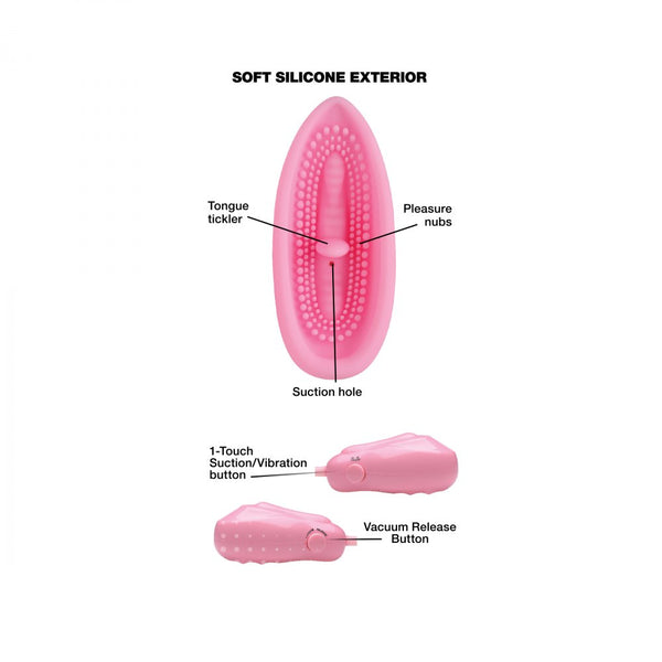 Size Matters Pink Pleasure Auto Pussy Sucker - Extreme Toyz Singapore - https://extremetoyz.com.sg - Sex Toys and Lingerie Online Store