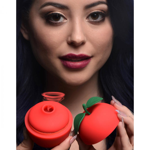 Inmi 6X Forbidden Apple Rechargeable Silicone Clit Stimulator - Extreme Toyz Singapore - https://extremetoyz.com.sg - Sex Toys and Lingerie Online Store